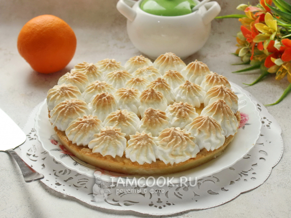 Апельсиновый пирог с меренгой, рецепт с фото