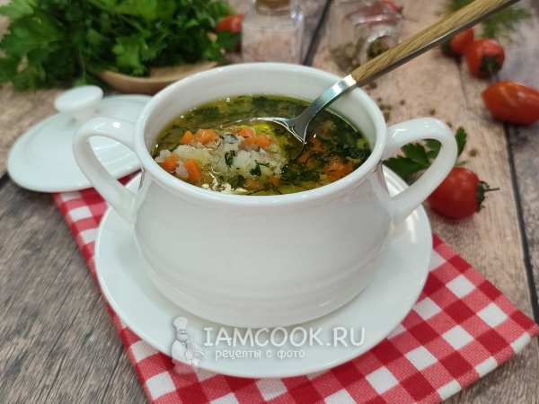 Суп с фаршем и рисом, рецепт с фото
