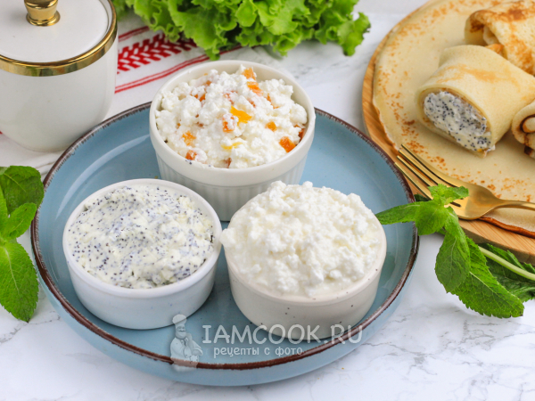 Начинка из творога для блинов, рецепт с фото