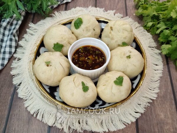 Дрожжевые манты, рецепт с фото