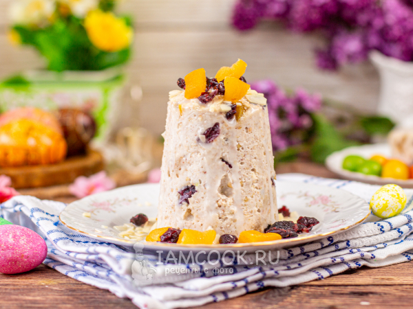 Пасха из зеленой гречки (без творога), рецепт с фото