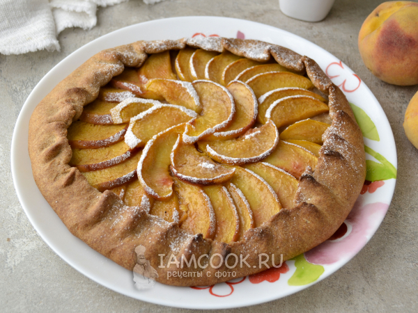 ПП галета с персиками, рецепт с фото