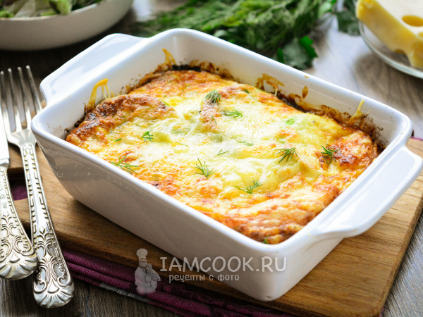 Запеканка из замороженных кабачков, рецепт с фото