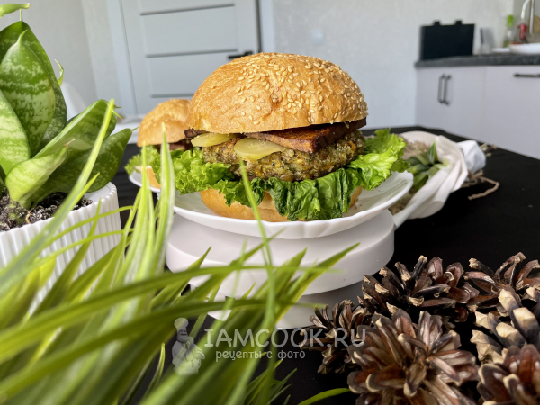 Веганский бургер, рецепт с фото