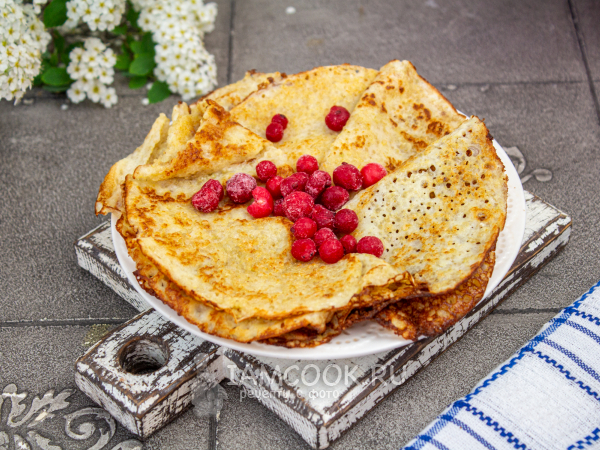 Блины из киноа, рецепт с фото