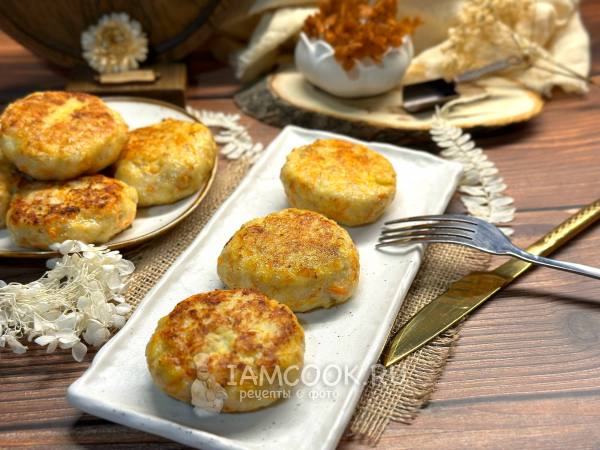 Котлеты из судака с майонезом и морковью, рецепт с фото
