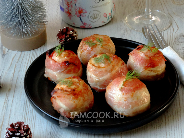 Шарики в беконе, рецепт с фото