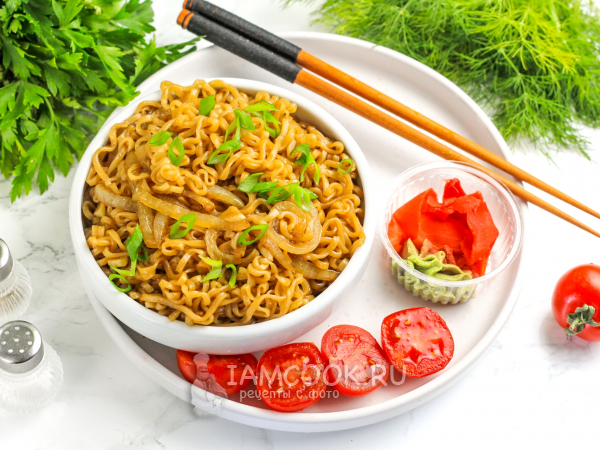 Лапша с соевым соусом, рецепт с фото