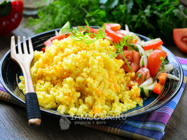 Жареная пшенная каша, рецепт с фото