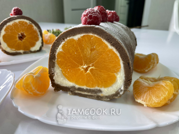 Мандариновый рулет, рецепт с фото