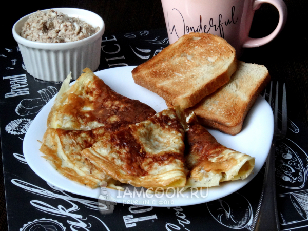 Омлет с овсянкой, рецепт с фото