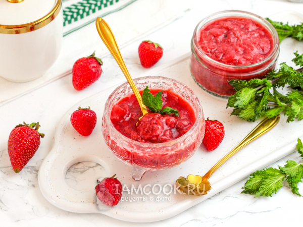 Джем из клубники без сахара на зиму, рецепт с фото