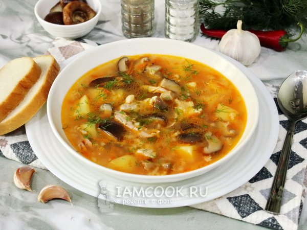 Рассольник с солеными грибами, рецепт с фото