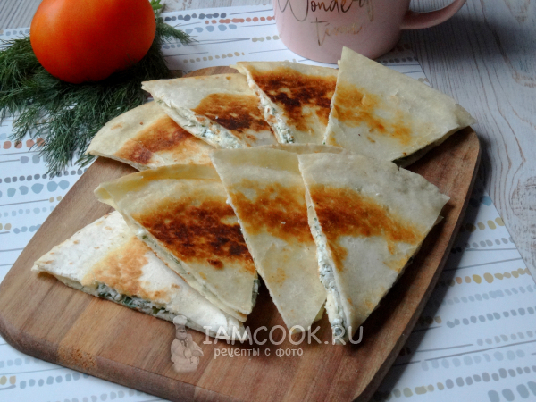 Тортилья с творогом, рецепт с фото