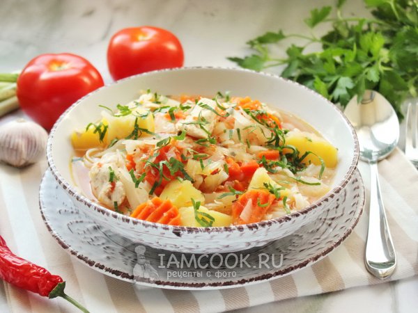 Лагман с курицей в мультиварке, рецепт с фото