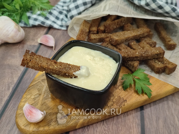 Сырно-чесночный соус, рецепт с фото