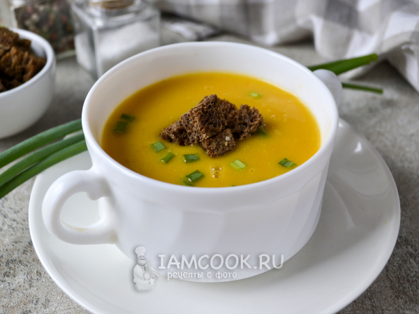 Постный картофельный суп-пюре, рецепт с фото