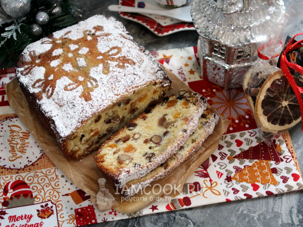 Рождественский кекс в хлебопечке, рецепт с фото
