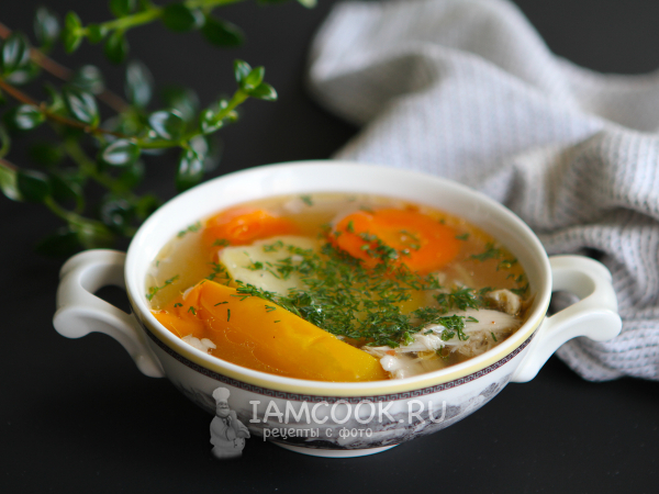 Шурпа из курицы в казане, рецепт с фото