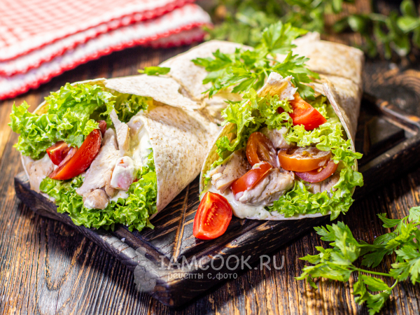 ПП Цезарь-ролл, рецепт с фото