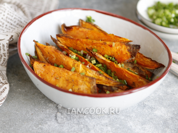 Батат в аэрогриле, рецепт с фото