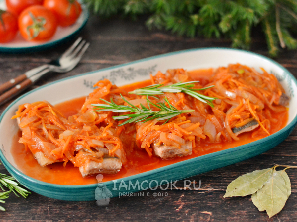 Горбуша под маринадом на сковороде, рецепт с фото