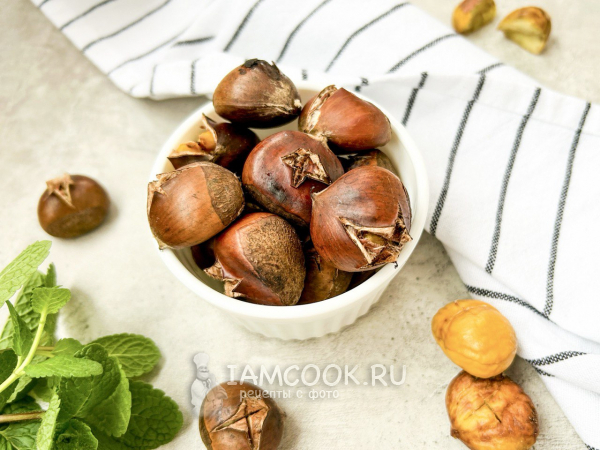 Каштаны жареные, рецепт с фото