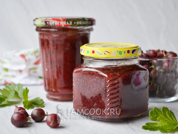 Конфитюр из крыжовника с желатином на зиму, рецепт с фото