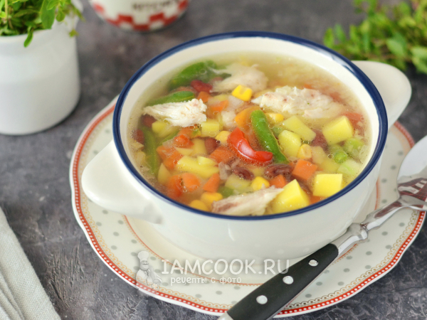 Суп с мексиканской смесью, рецепт с фото