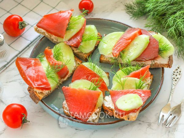 ПП бутерброды с тунцом, рецепт с фото