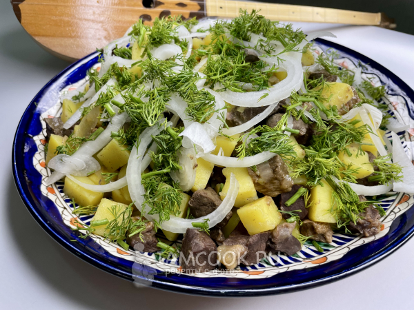 Куырдак из конины, рецепт с фото