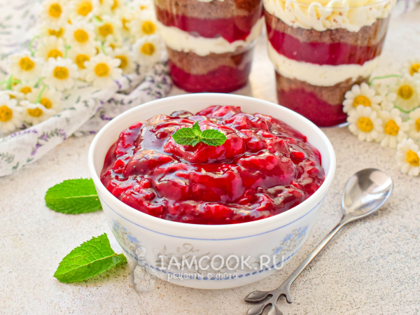 Конфитюр из вишни с крахмалом, рецепт с фото
