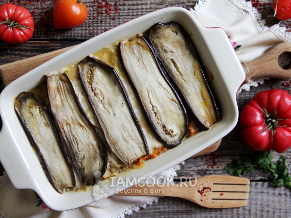 Лазанья из баклажанов с фаршем в духовке, рецепт с фото