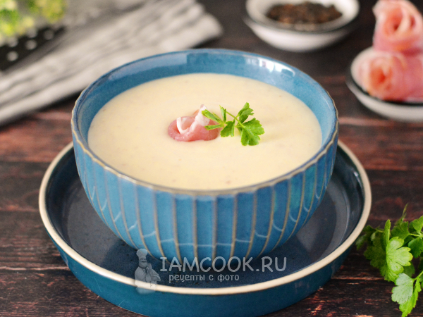 Сырный крем-суп с беконом, рецепт с фото