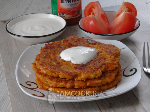 Морковные лепешки, рецепт с фото