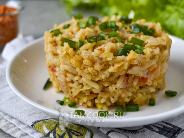 Факоризо (постная чечевица с рисом), рецепт с фото