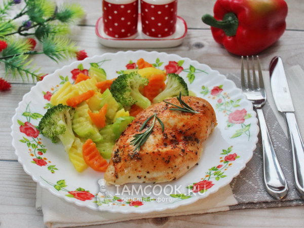 Куриная грудка в пергаменте в духовке, рецепт с фото