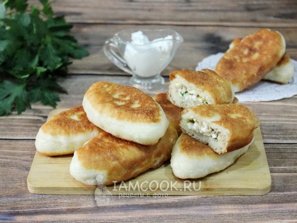 Пирожки с тунцом (жареные), рецепт с фото
