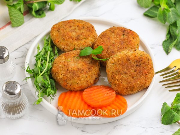 Постные котлеты из цветной капусты, рецепт с фото