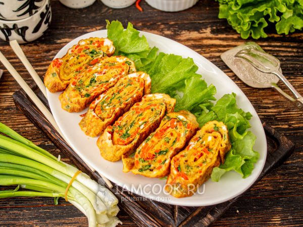 Омлет по-корейски, рецепт с фото