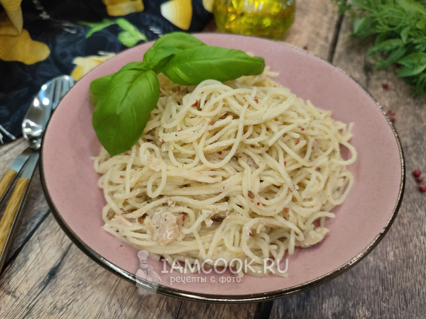 Паста с тунцом и сливками, рецепт с фото