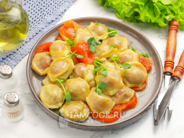 Замороженные пельмени в духовке, рецепт с фото