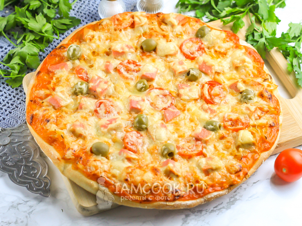 Пицца с квашеной капустой, рецепт с фото