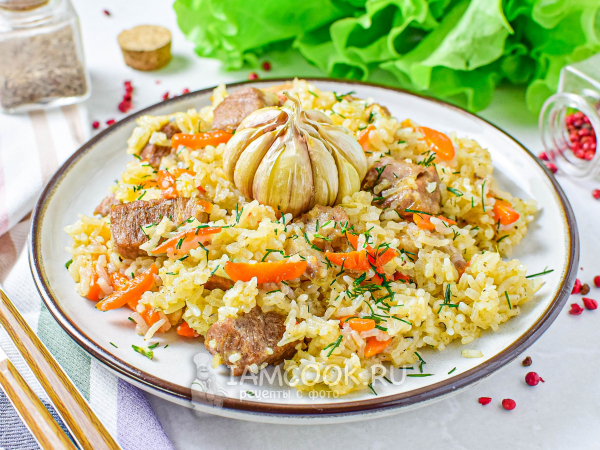 Плов из риса Жасмин, рецепт с фото