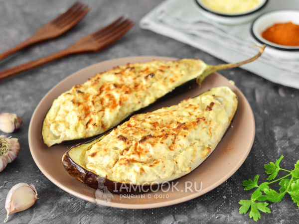 Запеченные баклажаны с рикоттой, рецепт с фото