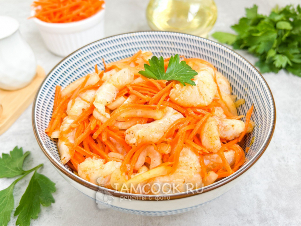 Хе из морского языка, рецепт с фото