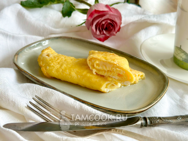 Французский омлет с сыром, рецепт с фото