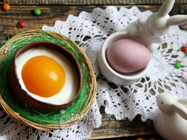 Шоколадное яйцо с муссом, рецепт с фото