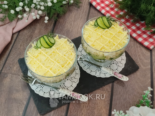 Салат «Пушинка», рецепт с фото