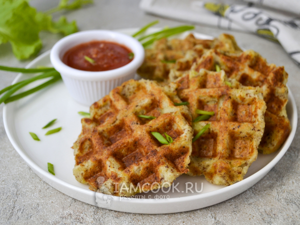 Постные картофельные вафли, рецепт с фото